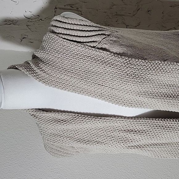 American Rag Sweater Vest M Neutral Textured Knit Sleeveless Boho Cardigan - Picture 4 of 13